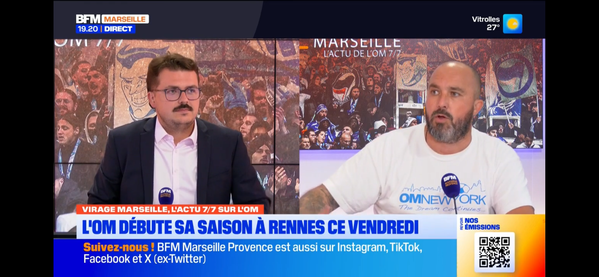 Alex dans Virage Marseille BFMTV